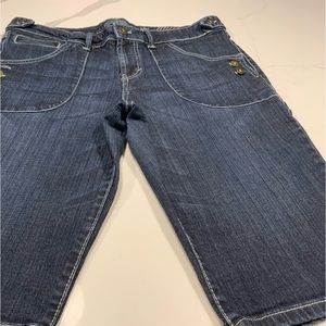Nine West Crop Jean Shorts
